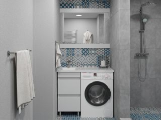 Раковина над стиральной машиной Stella Polar Мадлен SP-00001367 105см L белый